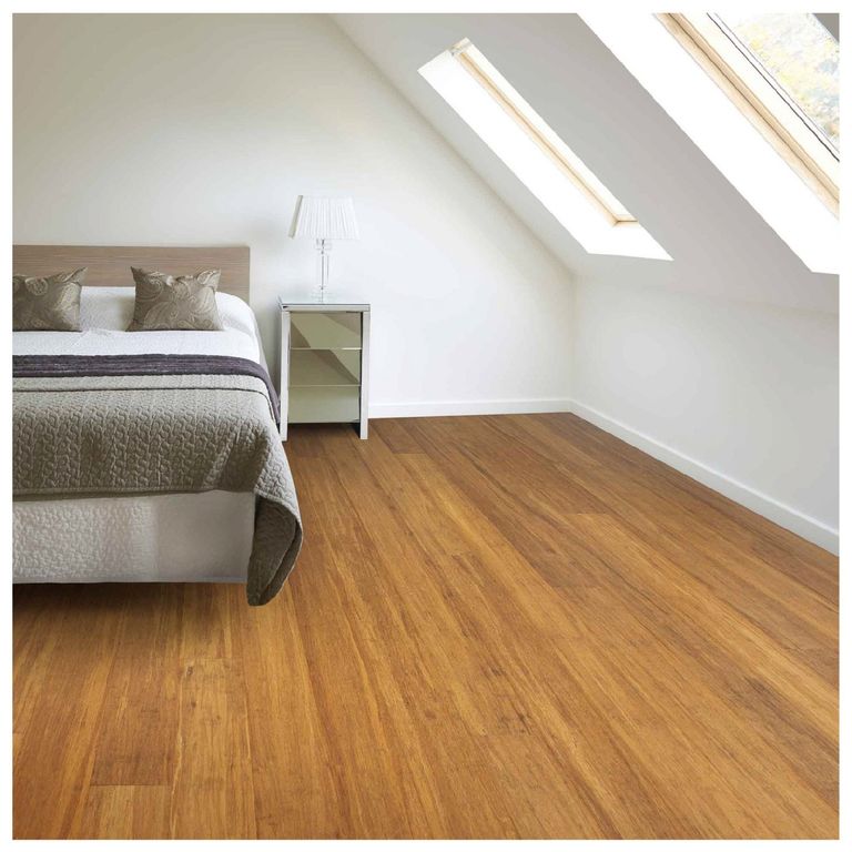 Piso de Bambú Carbonizado 12mm Machihembrado Caja 1.6835 m2