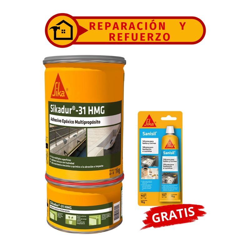 Sikadur-31 HMG x1kg + Blister sanisil x 70gr GRATIS