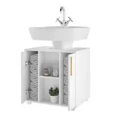 R&R MUEBLES - Mueble de Baño Moderno Gina con 2 Puertas