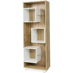 GENERICO - Estante Geométrico Moderno Con Vidrio