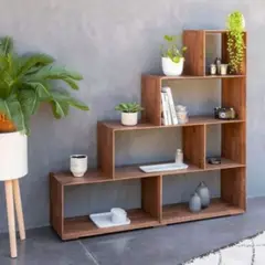 GENERICO - Estante Separador de Ambiente Moderno Jordania Marrón R&R MUEBLES