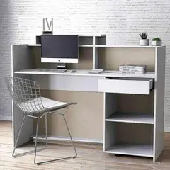 GENERICO - Escritorio para Recepción Moderno Cegla Color Blanco R&R MUEBLES