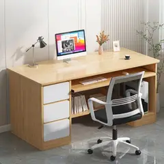 GENERICO - Escritorio Moderno Gin 3 Cajones R&R MUEBLES