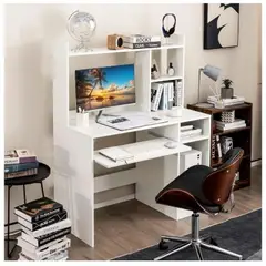 GENERICO - Escritorio Moderno Rolo Blanco R&R MUEBLES