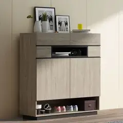 GENERICO - Zapatera Moderna April Marrón R&R MUEBLES