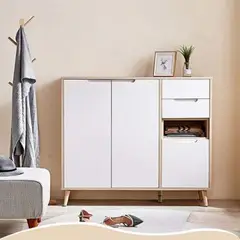 GENERICO - Zapatera Moderna Eliza Marrón Claro R&R MUEBLES