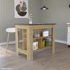 GENERICO - Isla Comedor Moderno Sato Marron R&R MUEBLES