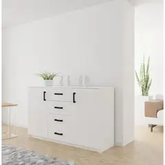 R&R MUEBLES - Aparador Moderno Blossom Blanco