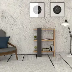 GENERICO - Estante Moderno Chastil Marro y Negro R&R MUEBLES