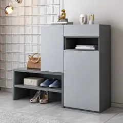 GENERICO - Zapatera Moderna Takao Gris R&R MUEBLES