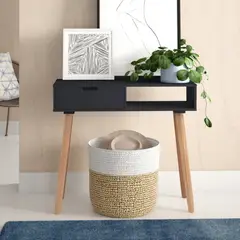 R&R MUEBLES - Recibidor Moderno Melos Negro