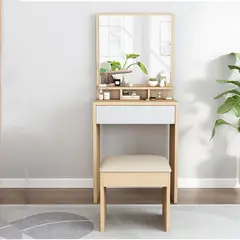 GENERICO - Tocador con Banqueta Moderno Isidro 60cm R&R MUEBLES