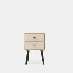 GENERICO - Velador Vintage Paco 2 Cajones R&R MUEBLES