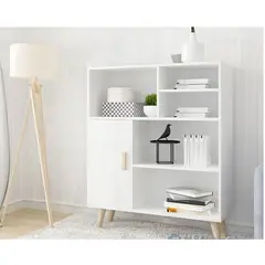 GENERICO - Aparador Moderno Garak Blanco 1 Puerta R&R MUEBLES