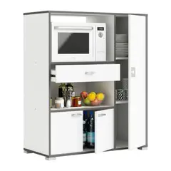 R&R MUEBLES - Mueble Auxiliar de Cocina para Microondas Kizuchi