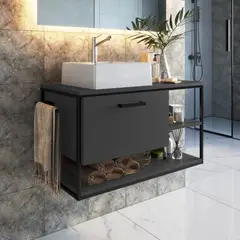 R&R MUEBLES - Mueble de Baño Nodoka Negro