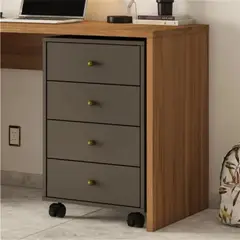 R&R MUEBLES - Cajonera Archivero Ayase Negro