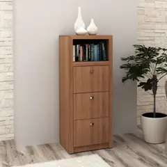 R&R MUEBLES - Cajonera Archivero Shiori Marrón