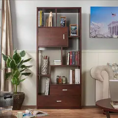 GENERICO - Estante Moderno Shizuku Marrón R&R MUEBLES