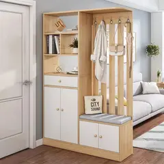 GENERICO - Estante Separador Nakahara Marrón y Blanco R&R MUEBLES