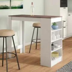 GENERICO - Mesa Barra Desayunado Moderna Saenz 3 Cajones R&R MUEBLES
