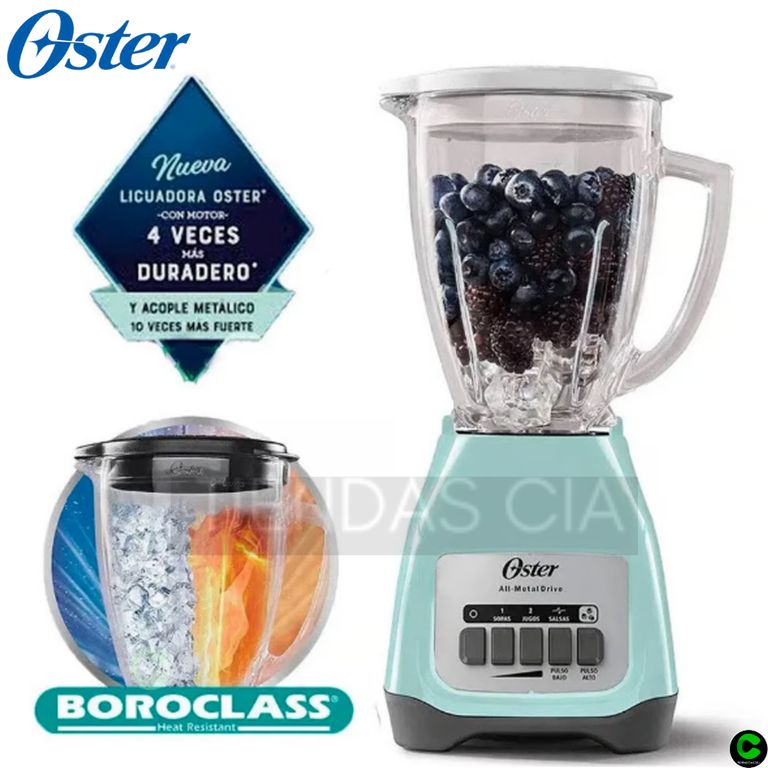 Licuadora 1.5L 2 Velocidades 550W -Turquesa