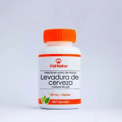 VID NATUR - Levadura de Cerveza en Cápsulas 500 mg x 100 u -