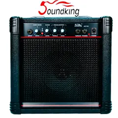 SOUNDKING - Amplificador de Guitarra AK15G Negro 15W con Overdrive y EQ