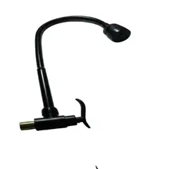 GENERICO - Pico Pared Negro Mate Flexible