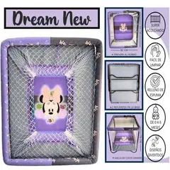GENERICO - Corral para Bebe Plegable DREAM NEW Morado