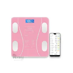 RYBIU IMPORT - Bascula Moderna Inteligente en Rosado Y+Regalo Agendita