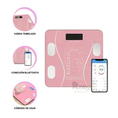 RYBIU IMPORT - Pesadora Perfecta y Moderna en Rosado Y+Banderitas Adhesivas
