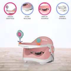 CARESTINO - SILLA DE COMER ADAPTABLE «BOOSTER» PINK