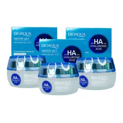 BIOAQUA - PACK 3 CREMA HIDRATANTE DE ACIDO HIALURONICO WATER GET