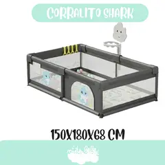 GENERICO - CORRALITO SHARK ARO DE BASQUET GRIS OSCURO