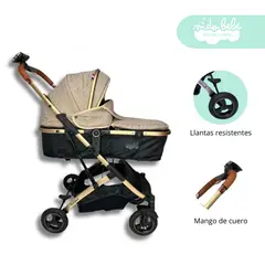 GENERICO - Coche Moises de bebe edicion deluxe Vaduz Beige