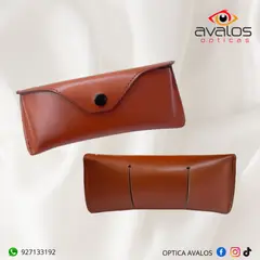 GENERICO - ESTUCHE CORREA PARA LENTES 100% CUERO