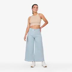 COTTON'S JEANS - JEAN WIDE LEG CROPPED CATALINA