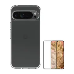 GENERICO - CASE CLEAR BUMPER PIXEL 9 PRO XL Y VIDRIO