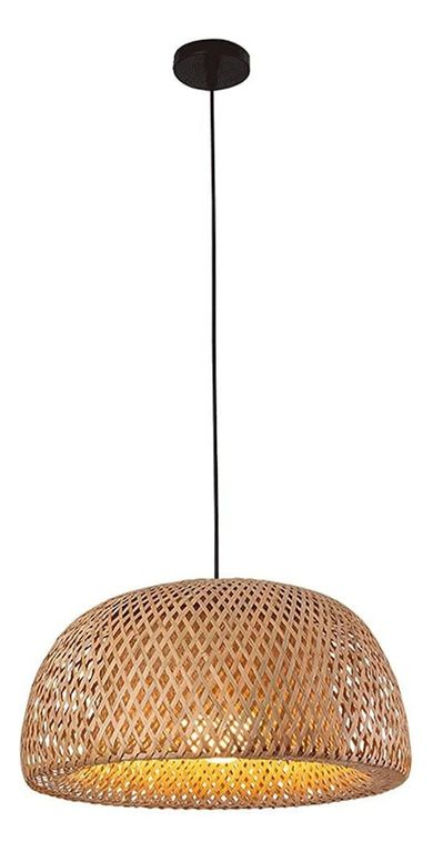 Lámpara Colgante de Techo de Bambú Vintage E27 Ø30cmx 18 cm