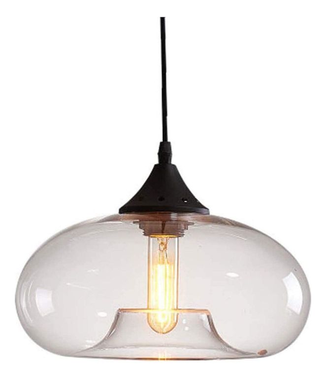 Lámpara colgante de Vidrio Vintage Ø28cm E27- Claro