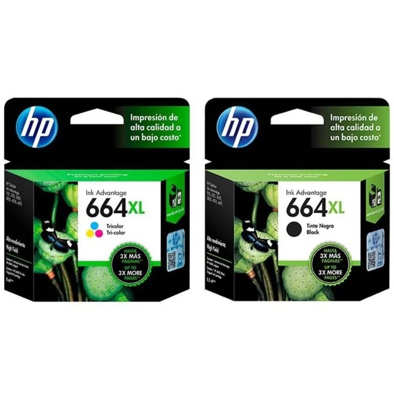 Pack de Cartuchos 664XL Tricolor F6V30AL Negro F6V31AL Original