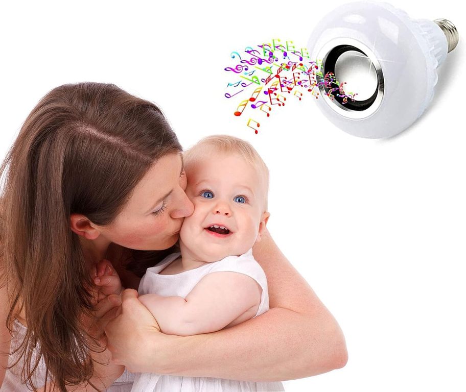 FOCO LED PARLANTE LÁMPARA MUSICAL BLUETOOTH MULTICOLOR