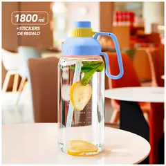 GENERICO - Botella Deportiva Tomatodo 1800 ml con Sticker Celeste