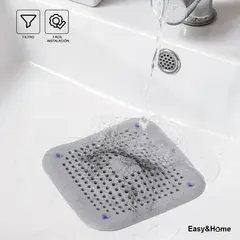 EASY AND HOME - Filtro Rejilla Atrapa Pelos Ducha Lavaplatos HYC280042