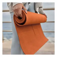 RYBIU IMPORT - Mat con Superficie Comoda 6mm Anaranjado Y+Papel de Regalo