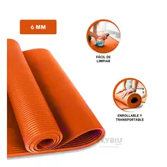 RYBIU IMPORT - Tapete de Goma Eva de 6mm Anaranjado Y+Envoltorio de Regalo