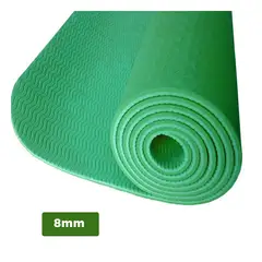 RYBIU IMPORT - Tapete Deportivo Hecho de Goma Eva 8mm Verde Y+Gift Stickers