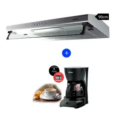 MABE - Campana extractora cmu9020pi0 90cm cafetera