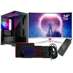 AMD - Computadora PC GAMER RYZEN 7 5700G RAM 16GB SSD 512GB MONITOR 24" FULL HD